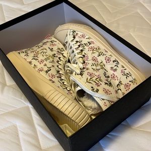 J Crew floral high tops 7.5
